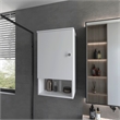 FM FURNITURE Carrizo Medicine Cabinet Engineered Wood with One Door White