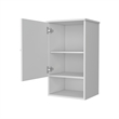 FM FURNITURE Carrizo Medicine Cabinet Engineered Wood with One Door White