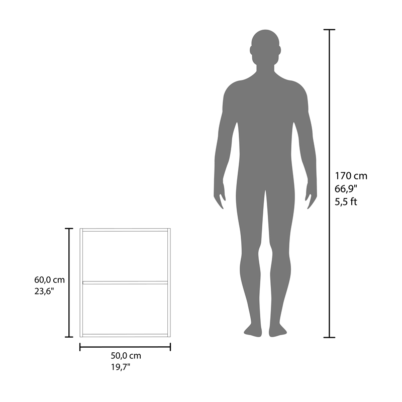 FM FURNITURE So-Hi Wall Cabinet with One Door Black Engineered Wood