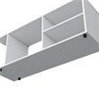 FM FURNITURE Tubac TV Rack in melamine with open storage White