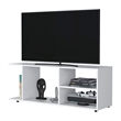 FM FURNITURE Tubac TV Rack in melamine with open storage White