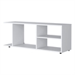 FM FURNITURE Tubac TV Rack in melamine with open storage White