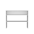FM FURNITURE Vail Console Table With Open Storage White Engineered Wood