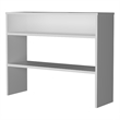 FM FURNITURE Vail Console Table With Open Storage White Engineered Wood