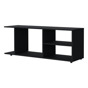FM FURNITURE Vail Console tableEngineered Wood with open storage Black