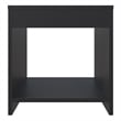 FM FURNITURE Anegam Nightstand with Open Storage Black