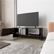 FM FURNITURE Rock Point Entertainment Center One Door Engineered Wood Walnut