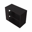 FM FURNITURE Rio Verde Side Table Open Storage Engineered Wood Black