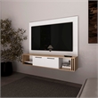 FM FURNITURE Lesslie Entertainment Center Engineered Wood Beige