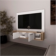 FM FURNITURE Lesslie Entertainment Center Engineered Wood Beige