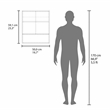 FM FURNITURE Lodge Medicine Cabinet with Mirrored Doors in White Engineered Wood