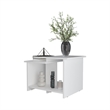 FM FURNITURE Naco Coffee Table with Open Storage Engineered Wood White