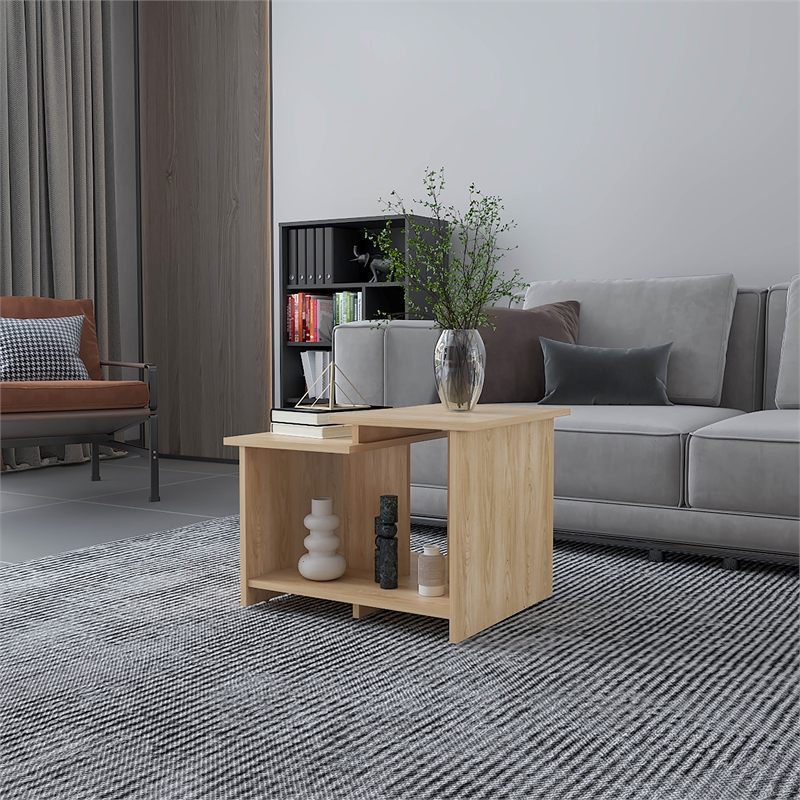 FM FURNITURE Naco Coffee Table Engineered Wood  Beige