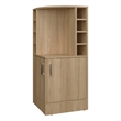 FM FURNITURE Toyei Bar Cabinet with Bottle Rack Engineered Wood Beige