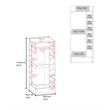 FM FURNITURE Lamer Corner Bar Cabinet Engineered Wood Beige
