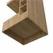 FM FURNITURE Lamer Corner Bar Cabinet Engineered Wood Beige