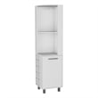 FM FURNITURE Leah corner Bar Cabinet Glass holder Wine White Engineered Wood