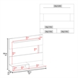 FM FURNITURE Irmo Wall-Mounted Entertainment Center Engineered Wood White