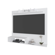 FM FURNITURE Irmo Wall-Mounted Entertainment Center Engineered Wood White