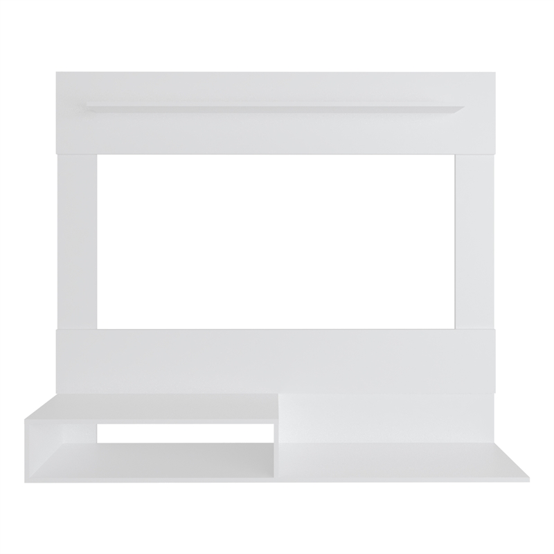 FM FURNITURE Irmo Wall-Mounted Entertainment Center Engineered Wood White