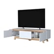 FM FURNITURE Lyman Entertainment Center Enginereed Wood White