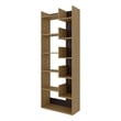 FM FURNITURE Perry Bookcase with Open Storage Natural Oak Engineered Wood