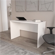 FM FURNITURE Rough Rock Minimalist Home Office Work Desk White Engineered Wood