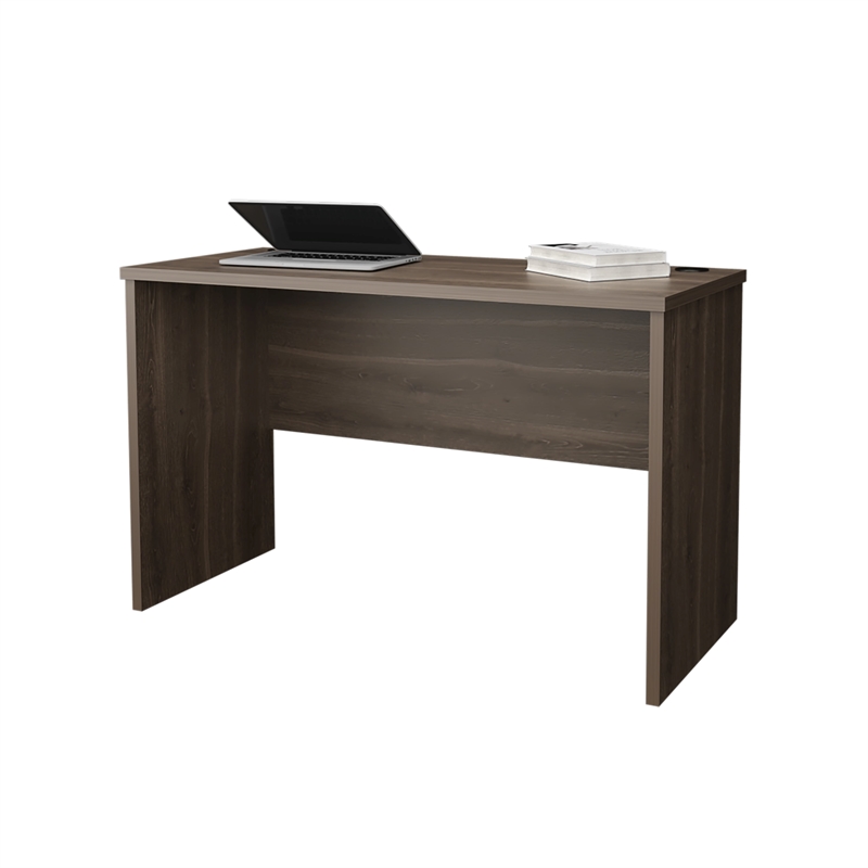 FM FURNITURE Rough Rock Minimalist Home Office Work Desk Dark Walnut