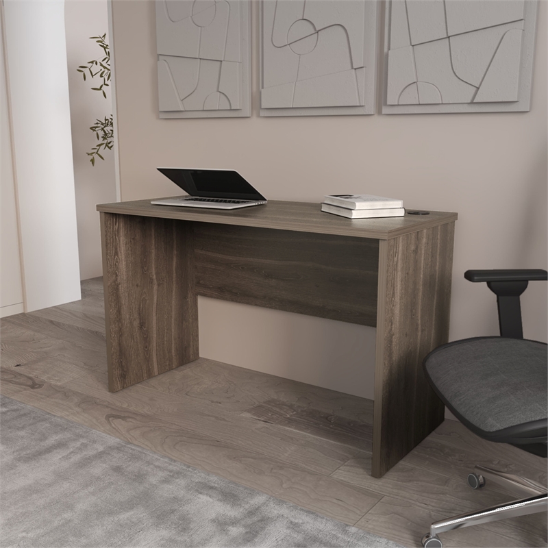 FM FURNITURE Rough Rock Minimalist Home Office Work Desk Dark Walnut