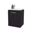 FM FURNITURE Haigleer Creek Bathroom Vanity with Integrated Sink Faucet Wengue