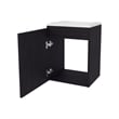 FM FURNITURE Haigleer Creek Bathroom Vanity with Integrated Sink Faucet Wengue
