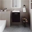 FM FURNITURE Haigleer Creek Bathroom Vanity with Integrated Sink Faucet Wengue