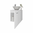 FM FURNITURE Pirtleville  Bathroom Vanity with Integrated Sink and Faucet White