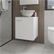 FM FURNITURE Pirtleville  Bathroom Vanity with Integrated Sink and Faucet White