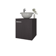 FM FURNITURE Pirtleville Bathroom Vanity with Integrated Sink and Faucet Wengue