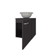 FM FURNITURE Pirtleville Bathroom Vanity with Integrated Sink and Faucet Wengue