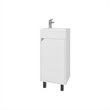 FM FURNITURE Quartzsite Bathroom Vanity with Integrated Sink and Faucet White