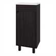 FM FURNITURE Quartzsite Bathroom Vanity with Integrated Sink and Faucet Wengue