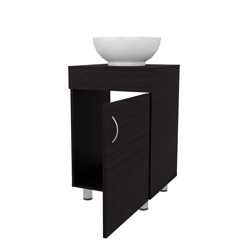 FM FURNITRE Loli Bathroom Vanity with Integrated Sink Wengue