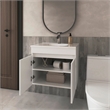 FM FURNITURE Rainbow City Vanity with 2 Doors White