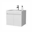 FM FURNITURE Rainbow City Vanity with 2 Doors White