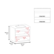 FM FURNITURE Rainbow City Vanity with 2 Doors Wengue