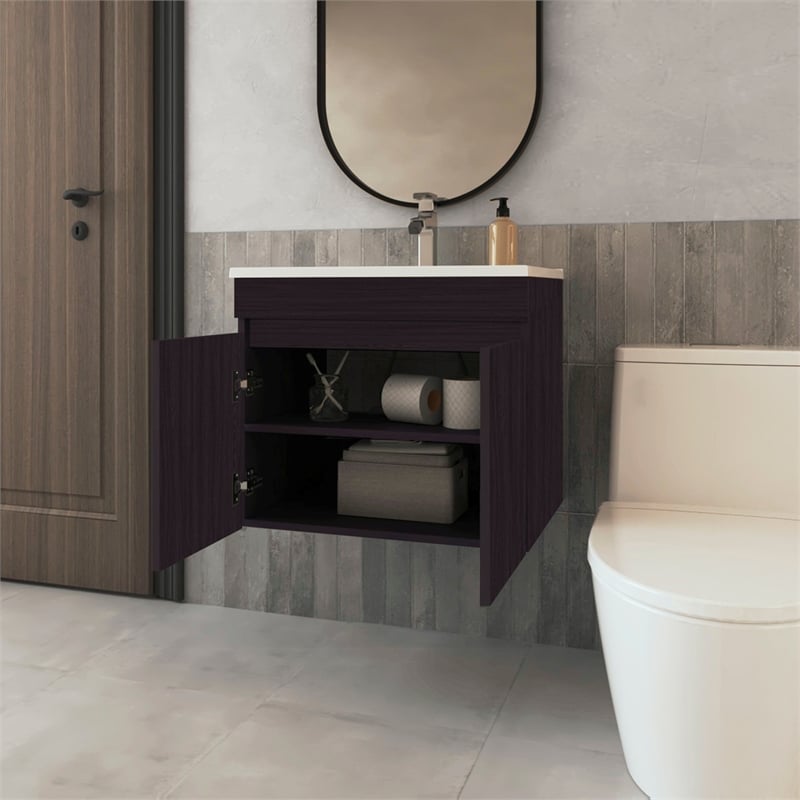 FM FURNITURE Rainbow City Vanity with 2 Doors Wengue