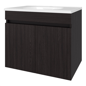 FM FURNITURE Rainbow City Vanity with 2 Doors Wengue