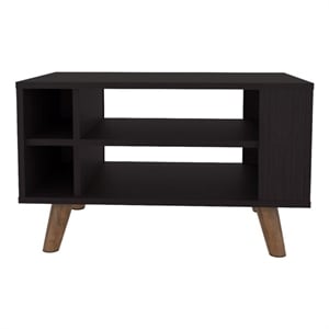 FM FURNITURE Bouse Coffee Table with Open Storage Wengue