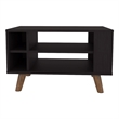 FM FURNITURE Bouse Coffee Table with Open Storage Wengue