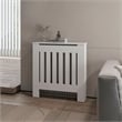 FM FURNITURE Rio Radiator Cover with Storage Space Saving Design White