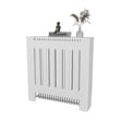 FM FURNITURE Rio Radiator Cover with Storage Space Saving Design White