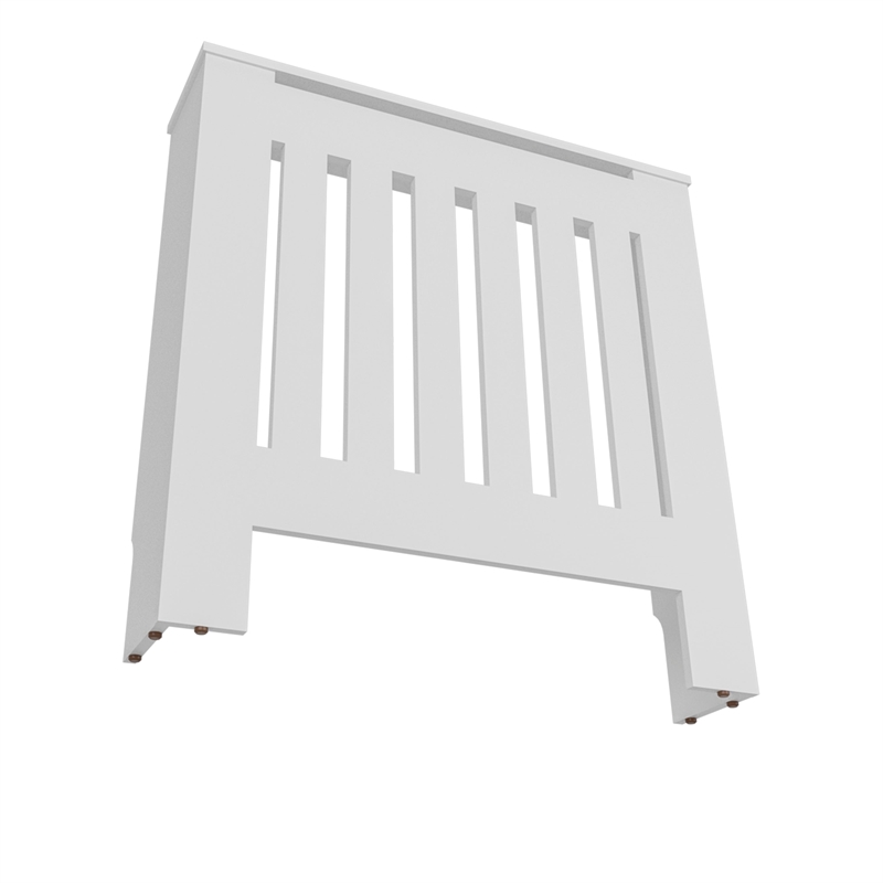 FM FURNITURE Rio Radiator Cover with Storage Space Saving Design White