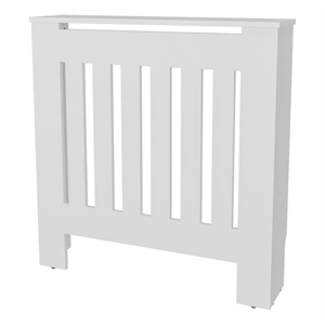 FM FURNITURE Rio Radiator Cover with Storage Space Saving Design White